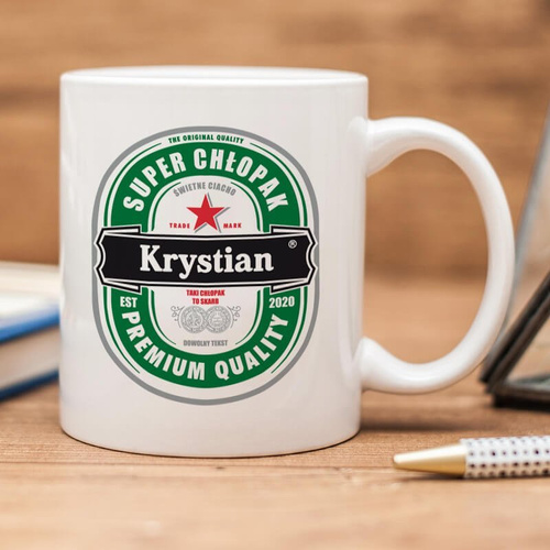 Kubek z nadrukiem - Super Chłopak + imię