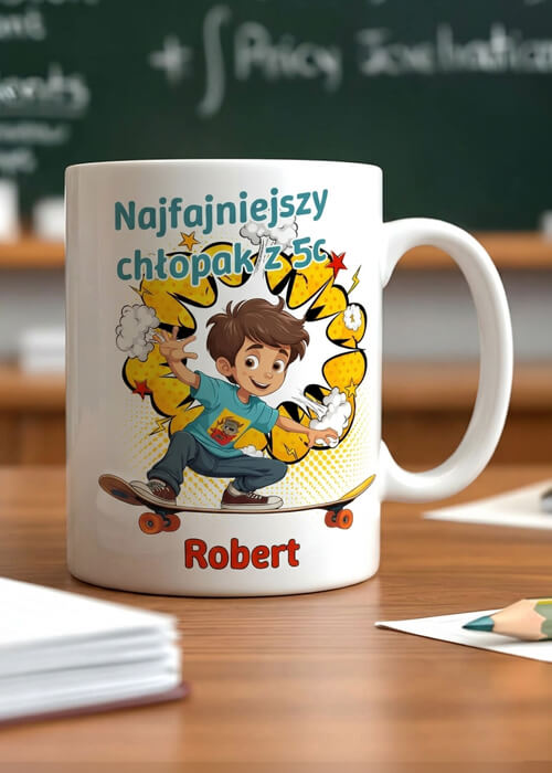 Chłopak na deskorolce