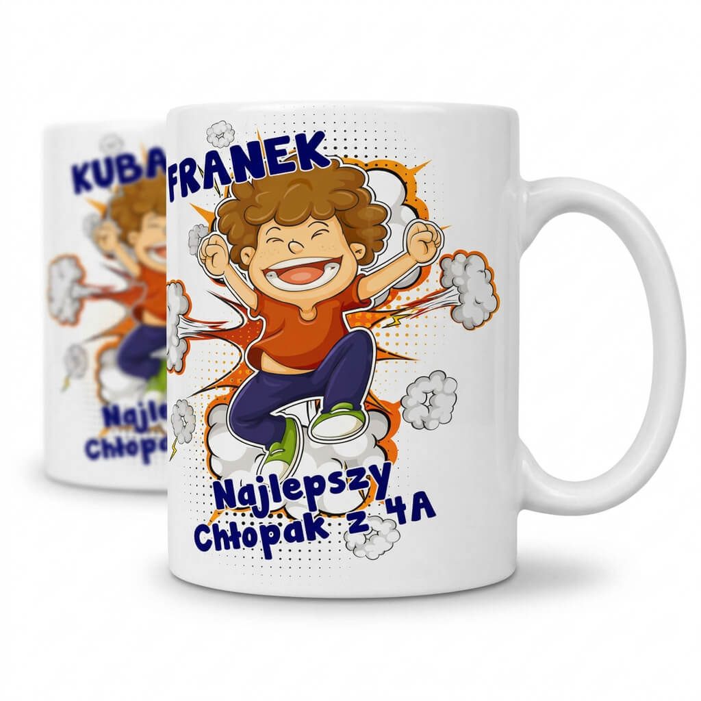 Kubek z imieniem - Najlepszy Chłopak w klasie
