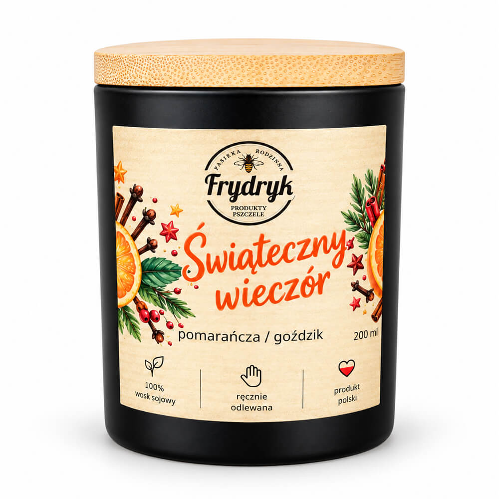 świeczka zapachowa - Świąteczny wieczór 