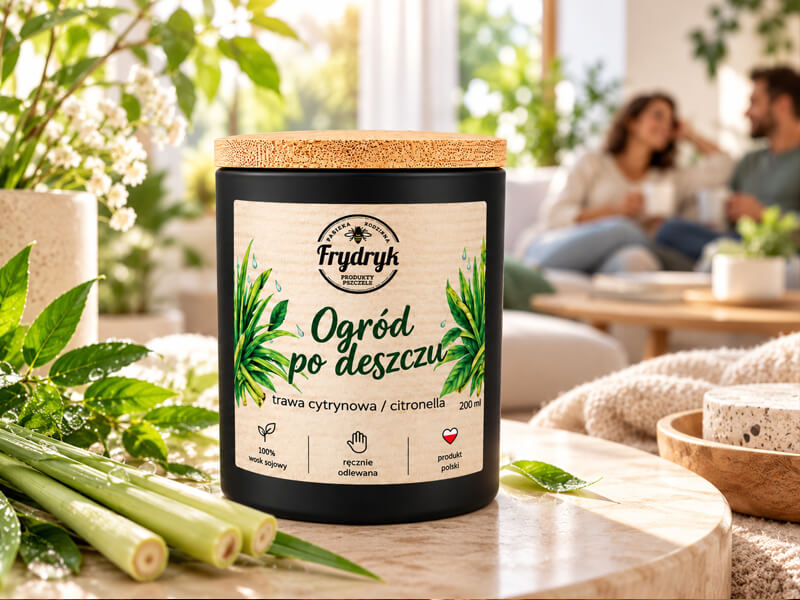 świeczka zapachowa trawa cytrynowa