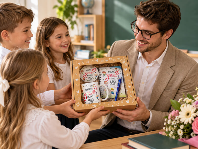 prezent na Dzień Nauczyciela