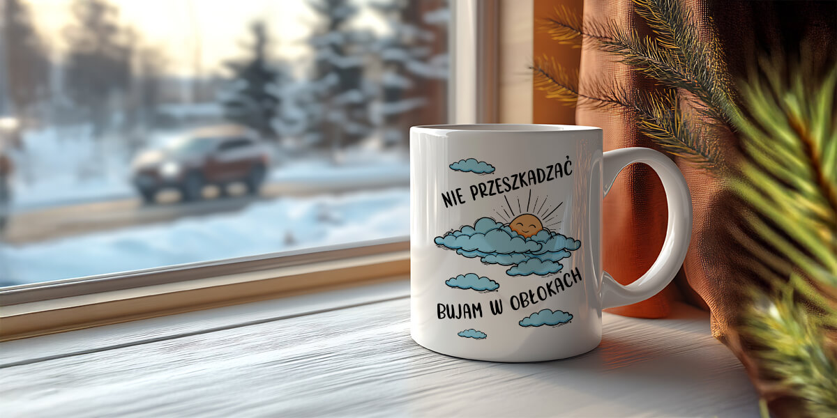 Kubek ceramiczny z nadrukiem