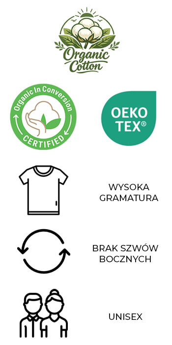 Koszulka bawełniana z własnym nadrukiem - Organic Cotton
