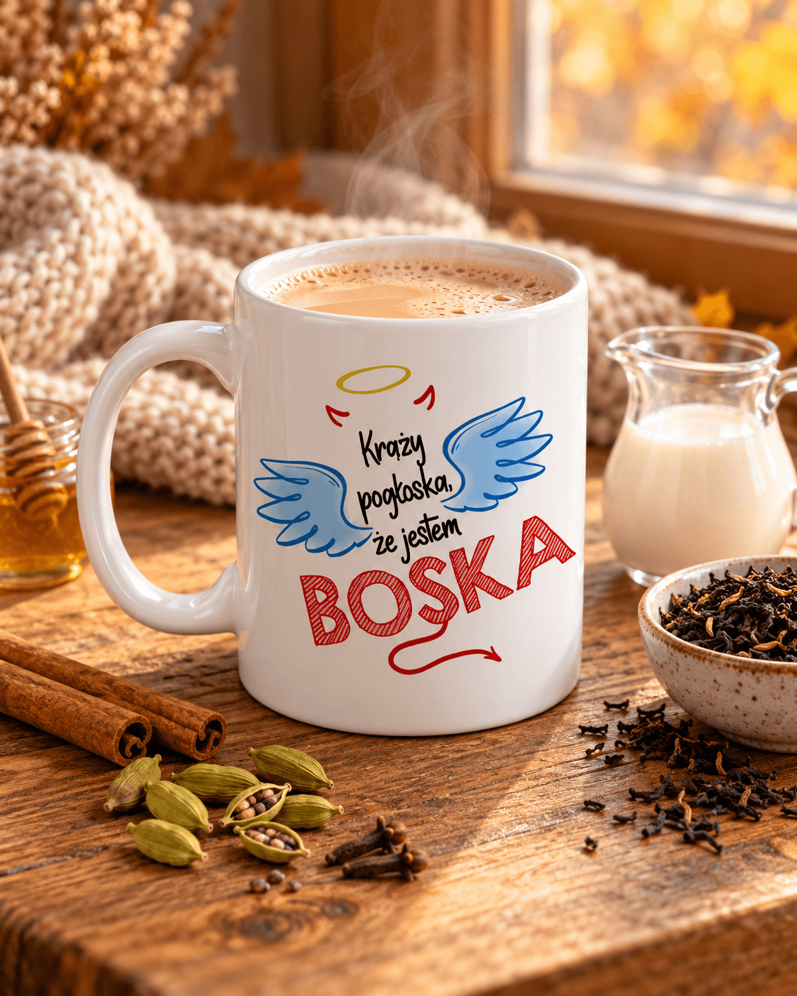 Korzenna herbata z mlekiem i kardamonem