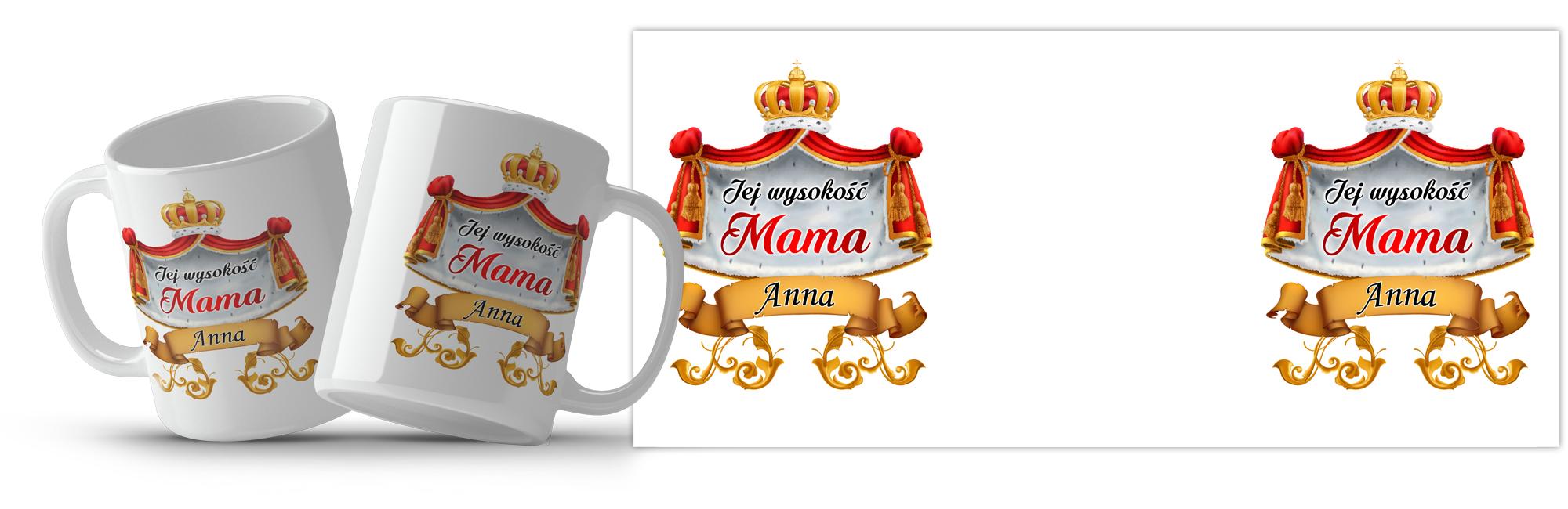 Kubek z napisem - Jej wysokość Mama