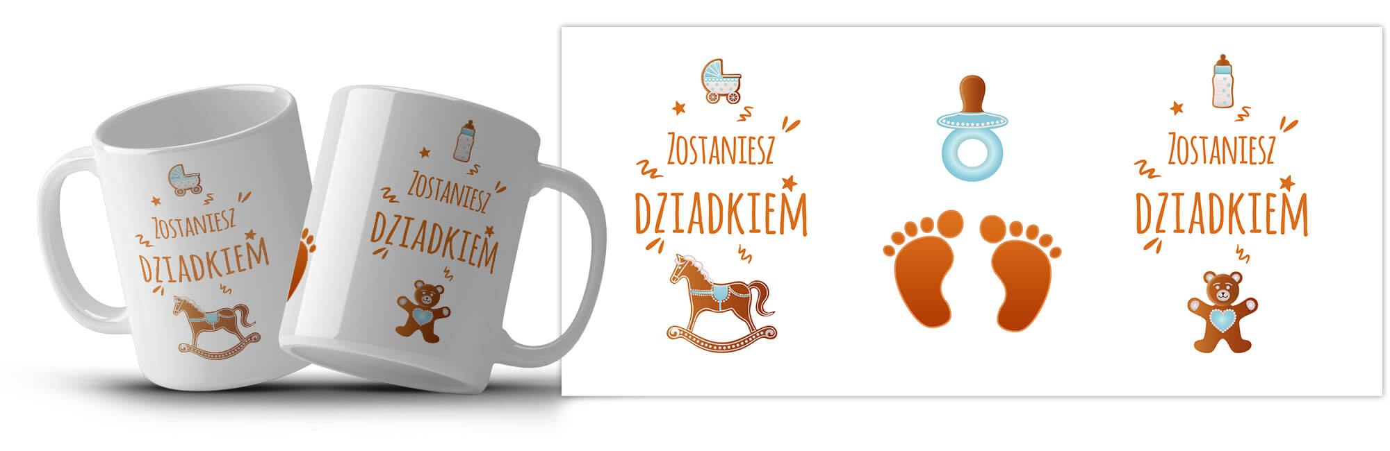 Kubek magiczny z nadrukiem - Zostaniesz Dziadkiem