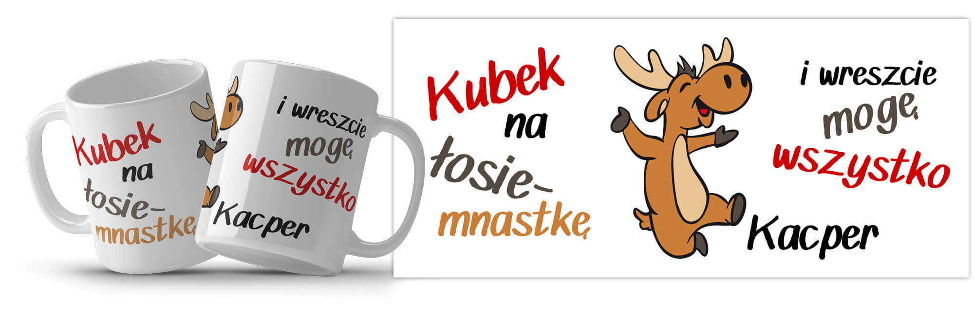 Kubek z imieniem na osiemnastkę