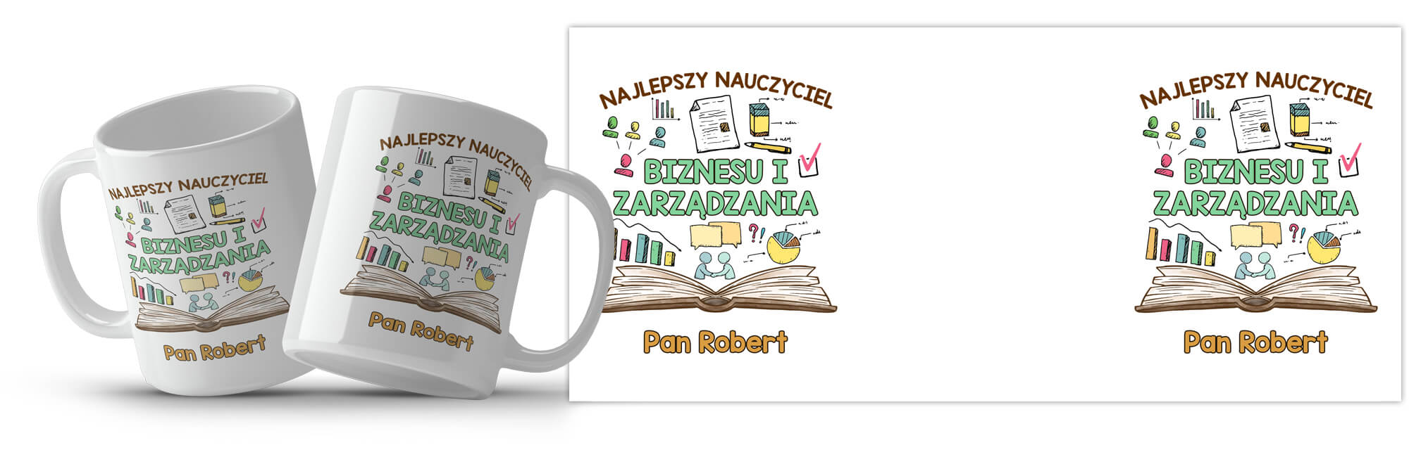 Kubek z imieniem dla nauczycielki / nauczyciela biznesu i zarządzania