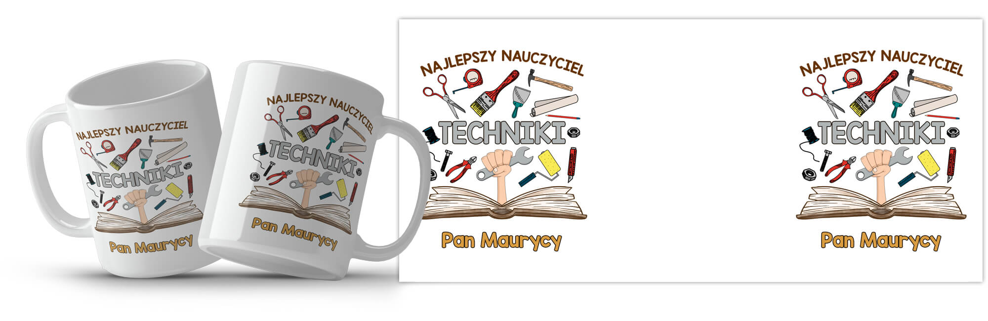 Kubek z imieniem dla nauczycielki / nauczyciela techniki