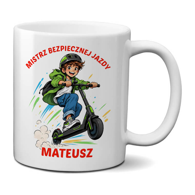 Kubek z imieniem - Mistrz bezpiecznej jazdy