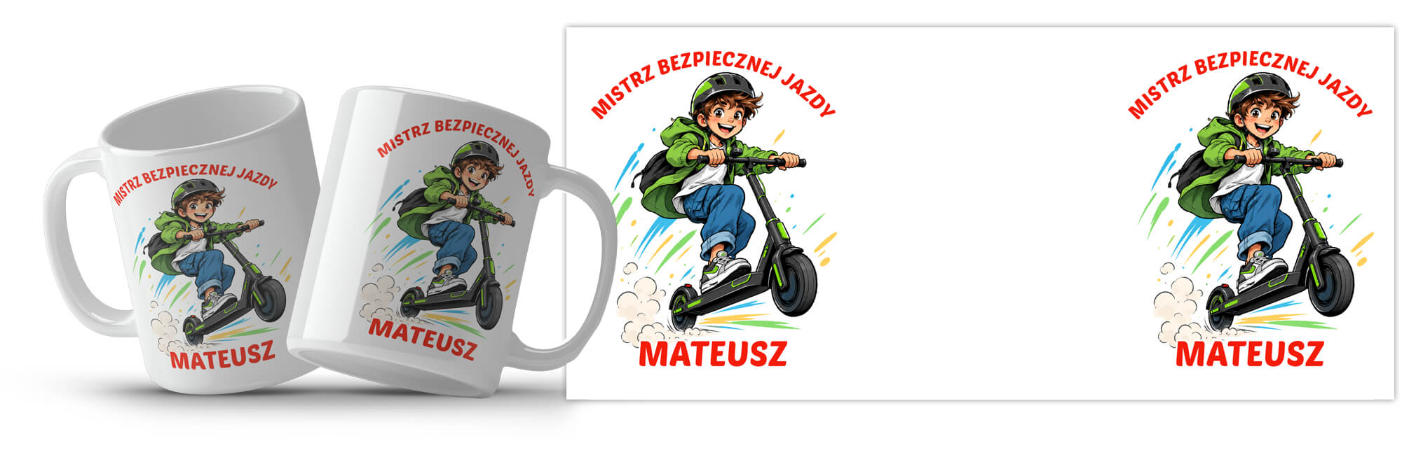 Kubek z imieniem - Mistrz bezpiecznej jazdy