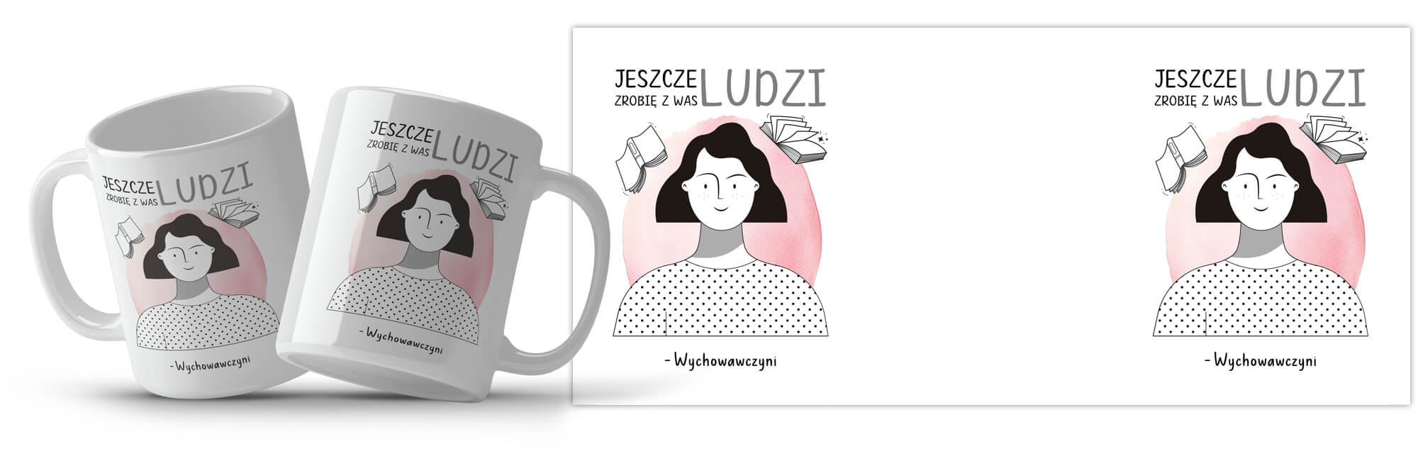 Kubek z nadrukiem - Jeszcze zrobię z Was ludzi, prezent dla wychowawczyni