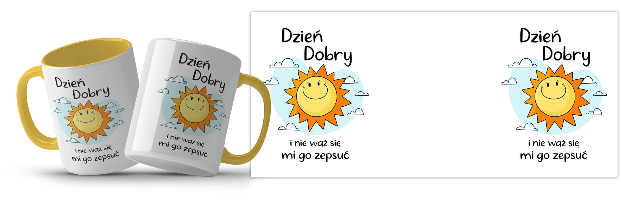 Kubek z nadrukiem - Słoneczko