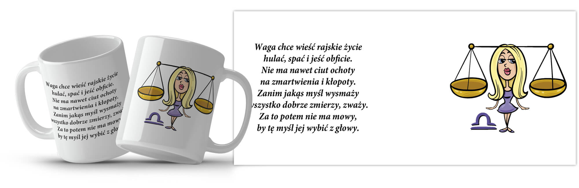 Kubek ze znakiem zodiaku - Waga