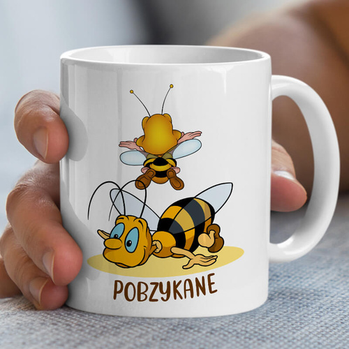 Kubek ze śmiesznym nadrukiem - Pobzykane