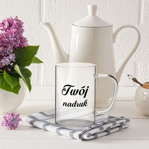 Kubek szklany 360 ml z Twoim nadrukiem