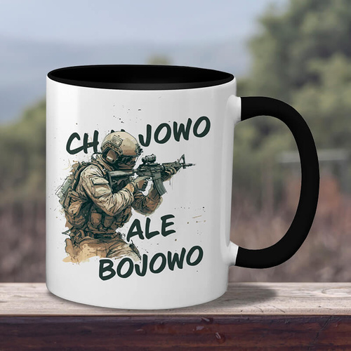 Kubek z nadrukiem - Chujowo, ale bojowo