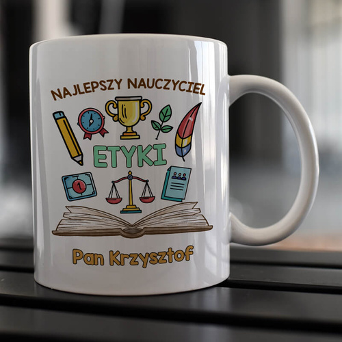 Kubek z imieniem dla nauczycielki / nauczyciela etyki