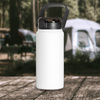 Biała butelka metalowa outdoor 1250 ml z Twoim nadrukiem