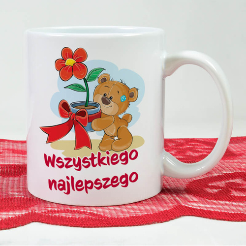 Kubek z nadrukiem - Wszystkiego najlepszego