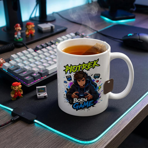 Kubek z imieniem dla gracza - Born To Game