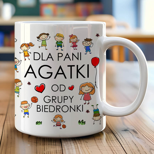 Kubek z nadrukiem - Tak dużo dzieci... Prezent dla pani z przedszkola