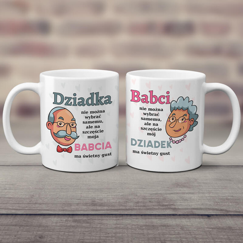 Zestaw kubków dla babci i dziadka - świetny gust