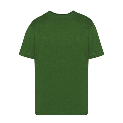 Dziecięca bawełniana koszulka z Twoim nadrukiem - butelkowa zieleń