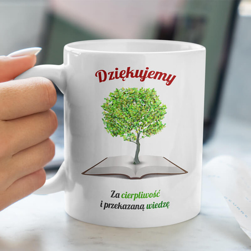 Kubek dla nauczyciela  - Dziękujemy za cierpliwość i przekazaną wiedzę