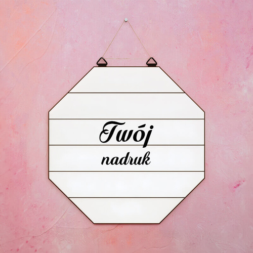 Ramka MDF 25 x 25 cm ośmiokąt z Twoim nadrukiem