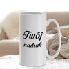 Biały kubek 380 ml z Twoim nadrukiem