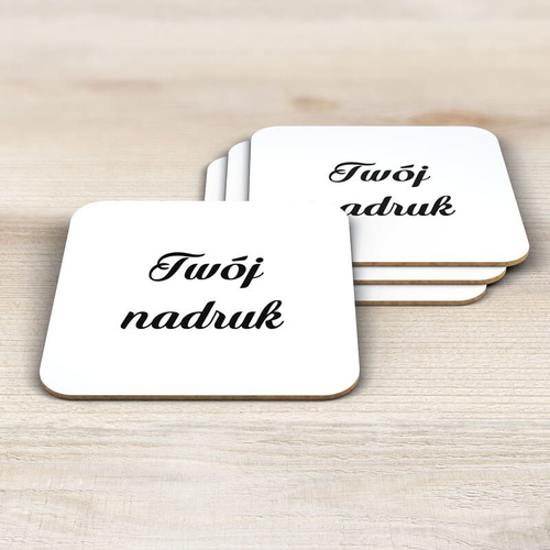 Tekturowo-korkowa podkładka pod kubek z Twoim nadrukiem