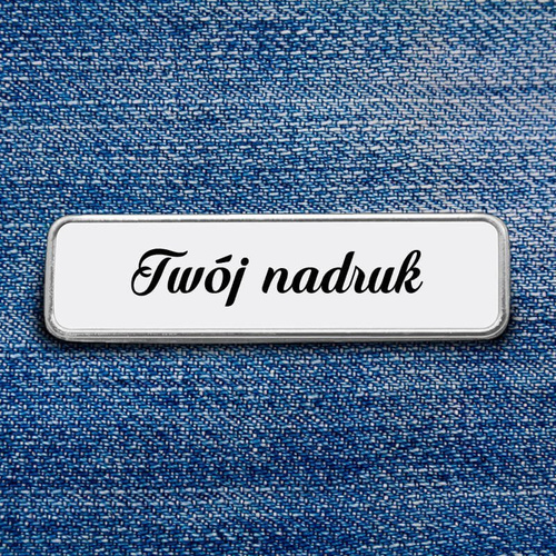 Metalowy identyfikator z Twoim nadrukiem