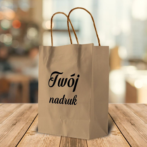 Torba papierowa ECO 24 x 32 x 10 cm z Twoim nadrukiem