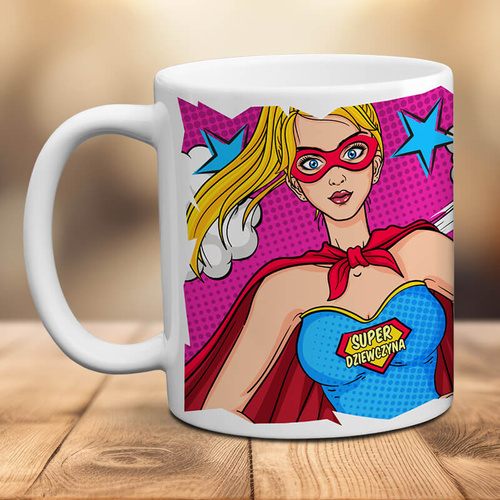 Kubek z nadrukiem - Super Dziewczyna