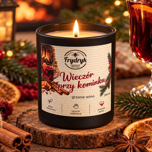 Świeca zapachowa - Wieczór przy kominku - 200 ml