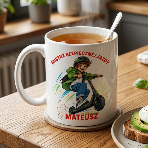 Kubek z imieniem - Mistrz bezpiecznej jazdy