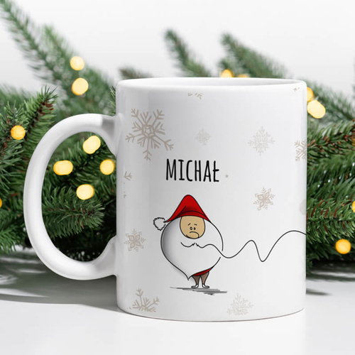 Świąteczny kubek z imieniem - Wesołych Świąt