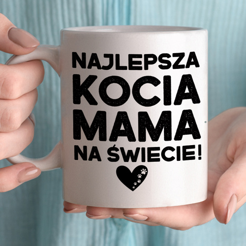 Kubek z nadrukiem - Najlepsza kocia mama na świecie