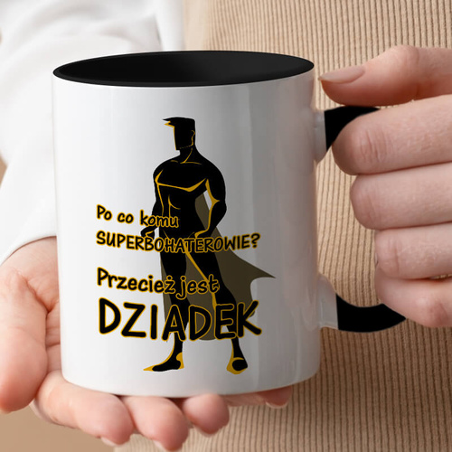 Kubek dla dziadka z nadrukiem - Superbohater