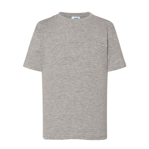 Dziecięca bawełniana koszulka z Twoim nadrukiem - szary melanż