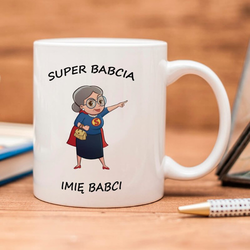 Kubek Super Babcia z imieniem