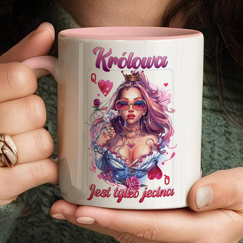 Kubek z nadrukiem - Królowa jest tylko jedna
