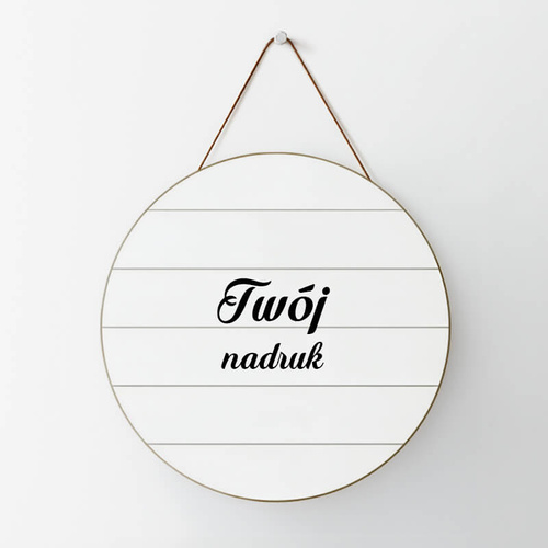 Ramka MDF 25 x 25 cm okrąg z Twoim nadrukiem