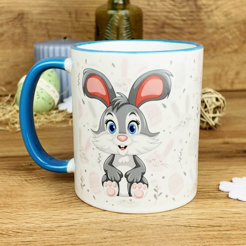 Wielkanocny kubek z imieniem z zajączkiem - dla chłopca