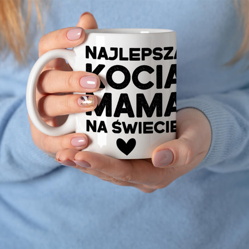 Kubek ze zdjęciem - Najlepsza kocia mama na świecie!