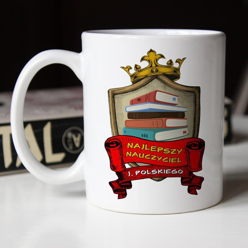 Kubek z nadrukiem - Najlepszy Nauczyciel języka polskiego