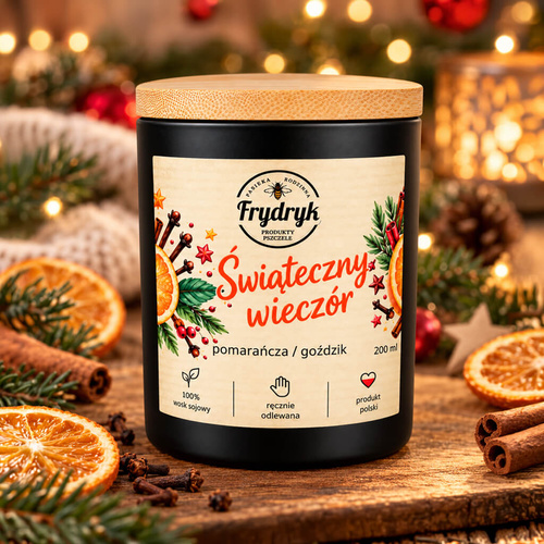 Świeca zapachowa - Świąteczny wieczór - 200 ml