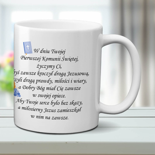 Kubek na komunię - Pamiątka Pierwszej Komunii Świętej